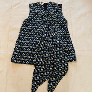Marni Silk Patterned Sleeveless Top Size 6
